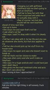 Anon's girlfriend wants to make an onlyfans account : r4chan