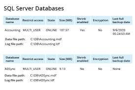 view sql server database file locations