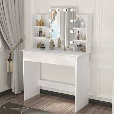 woltu dressing table with led lights
