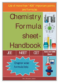 Chemistry Formula Sheet Handbook