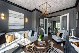 sophisticated gray and cream interiors