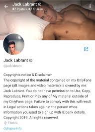 Did we know Jack LaBrant has an Only Fans account? Forgive me if my  knowledge is late to this party. Perhaps this is confirmation that he's no  longer enlisted with the USMC. :