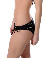 Malibu Dream Girl Black Studded Bikini Bottom Zumiez
