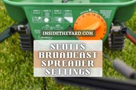 scotts broadcast spreader settings a