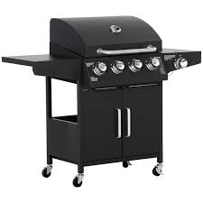 Outsunny 52 Barbecue Grill With Wheels