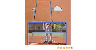 Done forget to allow for the distance away from the plate for the inside edge of the batter's box. Amazon Com Bsn Foldable Batter S Box Template 3 X 6 Feet Sports Outdoors