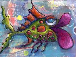 Whimsical Big Lip Fish Art Print-artwork-sea | Etsy | Fish art, Art prints,  Crab art