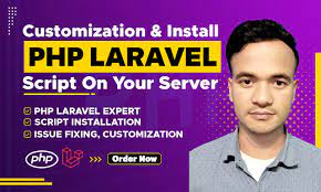 install php laravel script on server