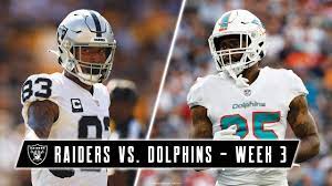 Raiders vs. Dolphins ...