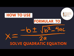 How To Solve Quadratic Equation Using