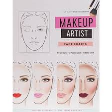 makeup artist face charts gina m