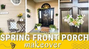 diy spring front porch makeover on a