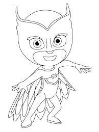 I always think it looks great to draw in a. Pj Masks Coloring Pages Owlette 14 Best Pjmasks Heroes En Pijamas Coloring Home