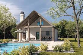 Plan 80886 Perfect Pool House With