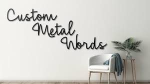 Custom Metal Word Personalized Cursive