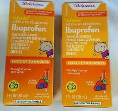 Details About 2 Infant Walgreens Ibuprofen Pain Fever 50mg 1 25ml Suspension 1fl Oz Each
