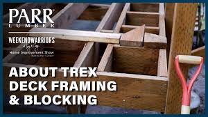 trex deck framing blocking tips