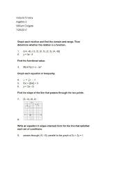 Unit 1 Linear Equations And
