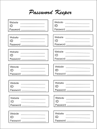 Free Printable Password Organizer Magdalene Project Org