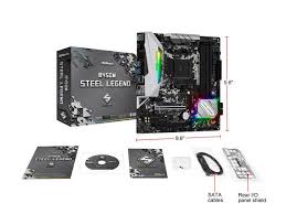 The next fan header is located under the i/o cover, on the left of the first m.2 slot. Asrock B450m Steel Legend Am4 Micro Atx Motherboard Newegg Com