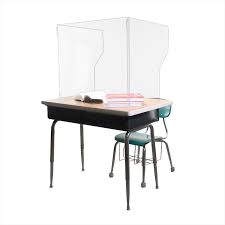 Desk offers ample individual space for students, with the option to pair with other desks for collaborative studies in the. Polycarbonate School Student Desk Shield 23 5 H X 27 W X 21 5 D Shoppopdisplays