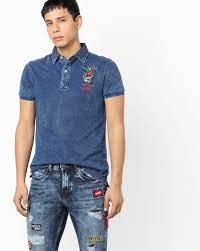 blue tshirts for men by ed hardy