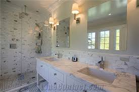 calcutta gold marble bathroom vanity