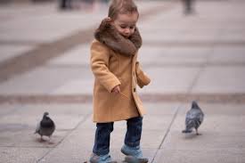 Baby Boys Wool Coat With Removable Fur