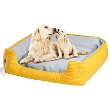 leather dog bed orthopedic pet bed