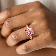 pink sapphire enement ring