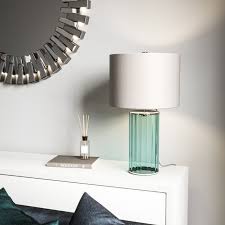 Quintiesse Reno Table Lamp In Green