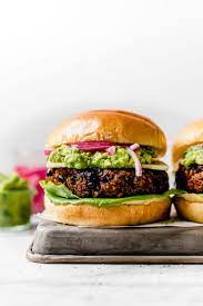 grilled black bean burgers plays well
