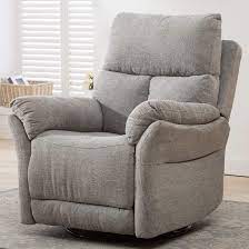 You can create the living room you've always wanted, full of comfort and recliner chair action during a movie or the best nap ever. Amazon Com Anj Swivel Rocker Fabric Recliner Chair Reclining Chair Manual Single Modern Sofa Home Theater Seating For Living Room Silver Kitchen Dining