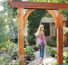 Simple Garden Arch Free Woodworking