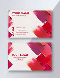 simple cosmetic business card design