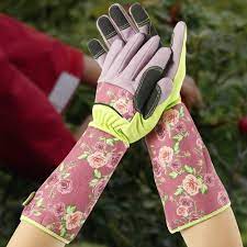 long sleeves long gardening gloves for