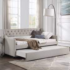 upholstered tufted sofa bed with