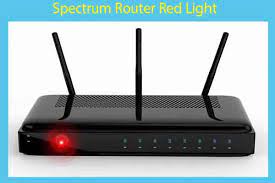 spectrum router blinking red light
