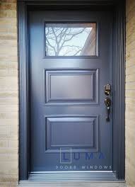 Steel Entry Door With Privacy Top Glass