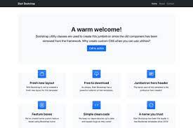 free bootstrap templates start bootstrap