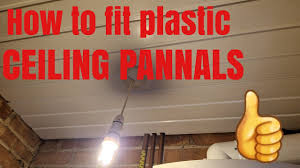 how to install plastic ceiling panels