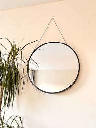 Large Black Mirror Round Mirror Wall