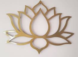 Lotus Flower Yoga Sign Metal Art Wall