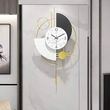 3d Mute Metal Wall Clock
