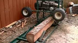 home made sawmill from a old golf cart