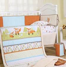 Brandream Playful Fox Crib Bedding Set