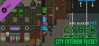 Disfruta de los juegos de rol desarrollados por y para jugadores con rpg maker mv player. Rpg Maker Mz Cyber City Exterior Tiles En Steam