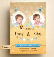 double birthday party invitation 10