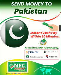 Sign up for free today! Send Money To Pakistan Nec Money Transfer Limited