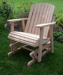 glider chair wood outdoor furniture